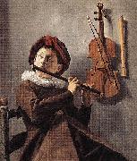 Judith leyster Young Flute Player France oil painting artist